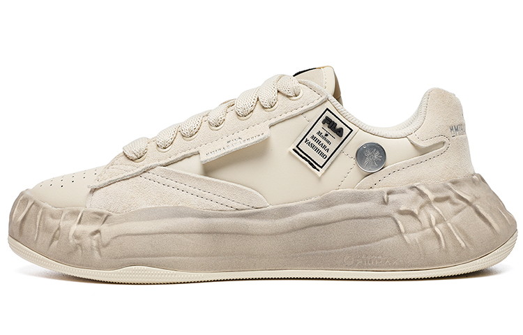 Женские кеды MIHARA YASUHIRO x FILA (бежевые)