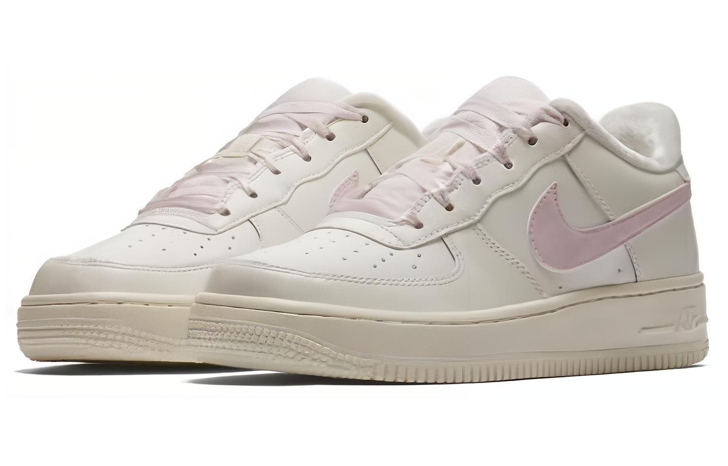 Женские кроссовки Nike Air Force 1 (розовые) — Белый / розовый — фото 3