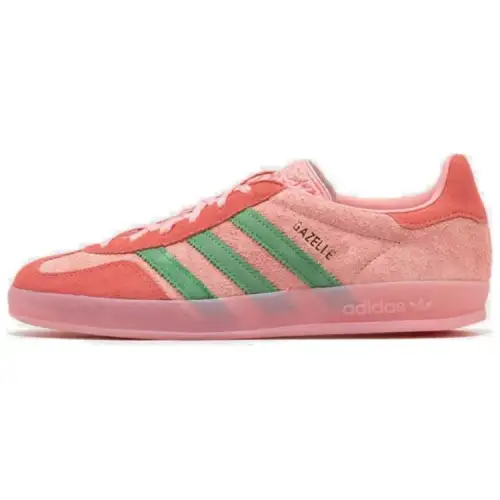 Gazelle Wmns Adidas Originals Indoor 'Pink Spark Preloved Green' Women's