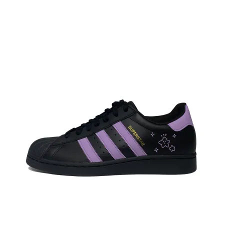Adidas Originals SUPERSTAR Purple Star Dream Low top Skateboard Shoes Unisex Black Purple