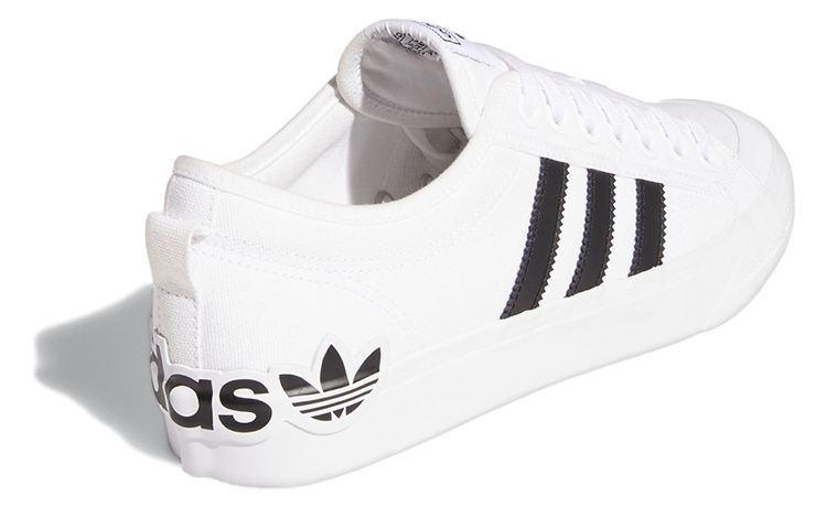 Кеды adidas originals NIZZA (черно-белые) — фото 4