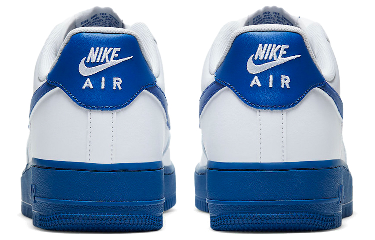 Мужские кроссовки Nike Air Force 1 (синий / белый) — фото 4