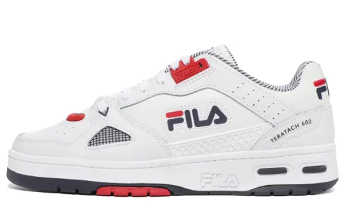 FILA Teratach 600 Korean Style Low top Skateboard Shoes Unisex White Red