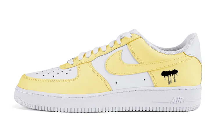 Nike Air Force 1 Air Force 1 Low top Skateboard Shoes Men's Yellow