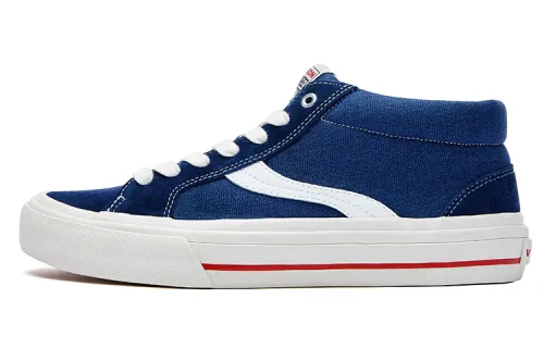 Odd CIRKUS x Vision Street Wear Astley Pro Coverage Abrasion Resistant Balance Mid top Skateboard Shoes Unisex Blue