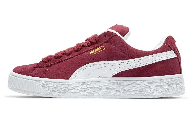 PUMA Suede XL Casual Slip Resistant Abrasion Resistant Low top Skateboard Shoes Unisex Red White