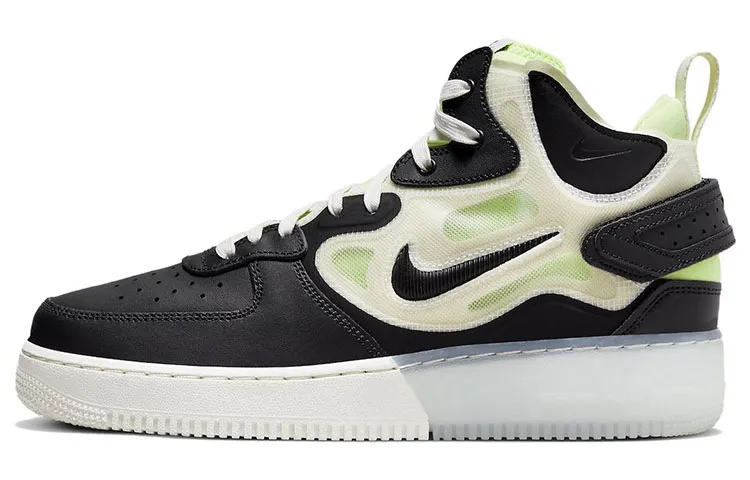 Nike Air Force 1 React Mid Black Sail Ghost Green