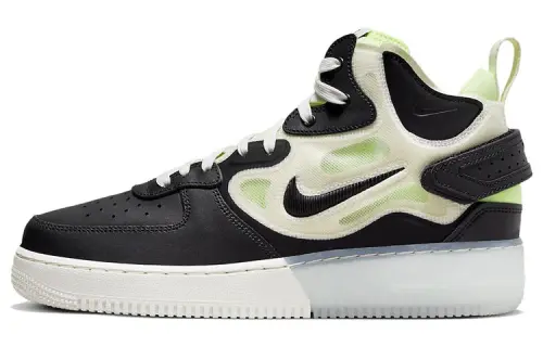 Nike Air Force 1 React Mid Black Sail Ghost Green