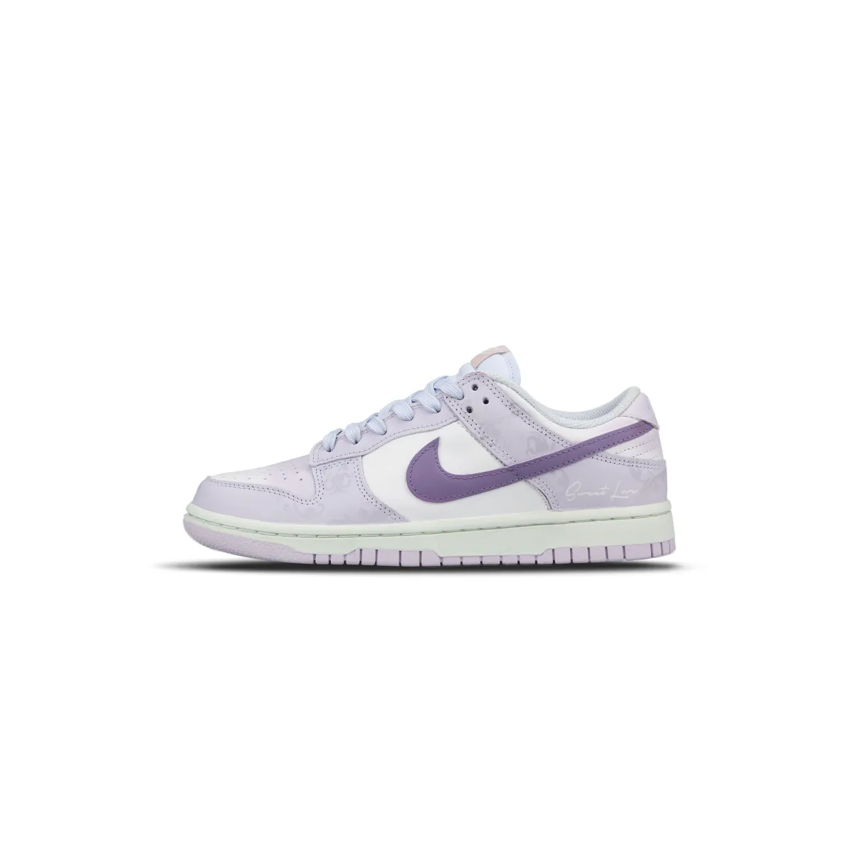 Nike Dunk Low top Skateboard Shoes Women's White Purple Pink