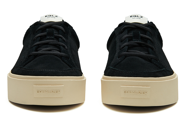 EQLZ EQUALIZER Fault 23 Versatile Skateboard Shoes Unisex Ghost Black
