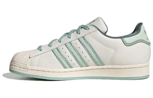 Adidas Superstar Originals Chalk White Green Women's