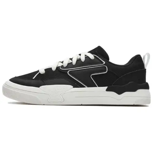 FILA FUSION MANUAL Abrasion Resistant Low top Skateboard Shoes Men's Black White
