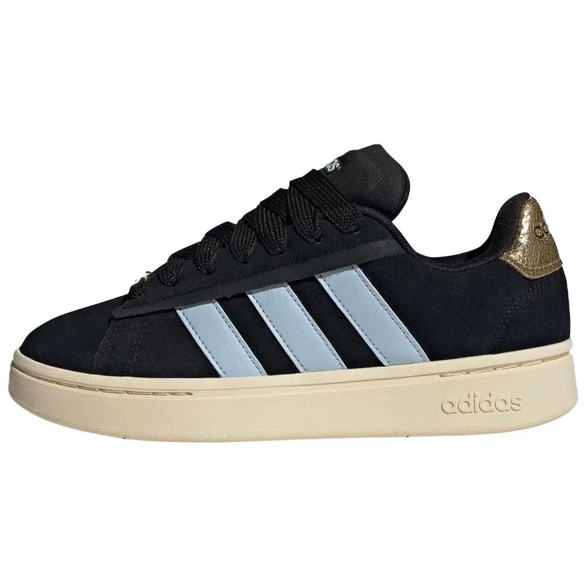 Adidas GRAND COURT ALPHA Breathable Low top Skateboard Shoes Women's Black