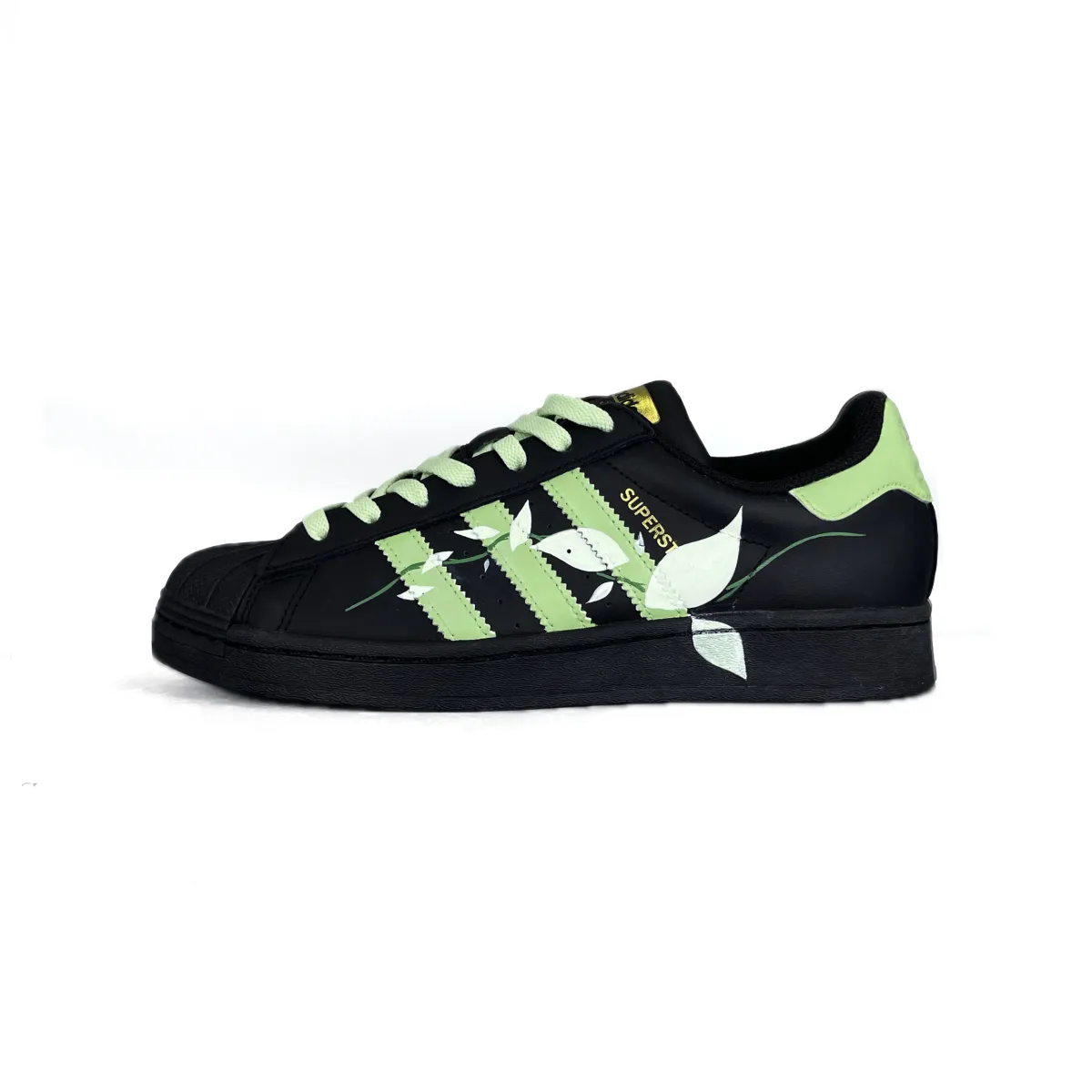 Adidas Originals SUPERSTAR Slip Resistant Low top Skateboard Shoes Unisex Black Green