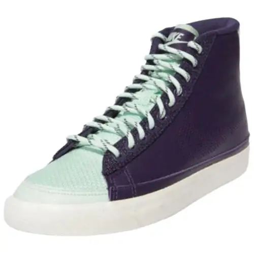 Nike Blazer Mid Slip Resistant Abrasion Resistant Mid top Skateboard Shoes Women's Purple