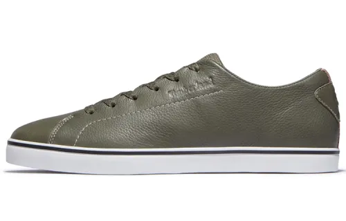 Timberland Skape Park Leather Slip Resistant, Abrasion Resistant, Lightweight Low top Skateboard Shoes Army Green