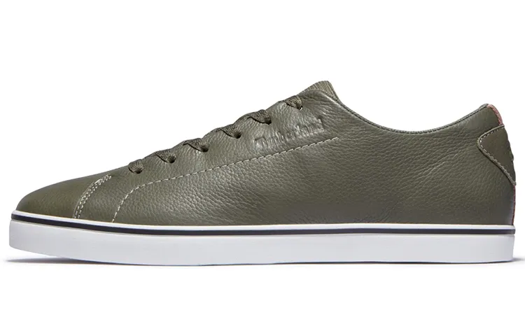 Timberland Skape Park Leather Slip Resistant, Abrasion Resistant, Lightweight Low top Skateboard Shoes Army Green