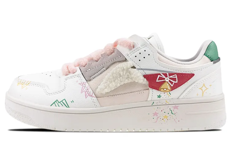 Li Ning Tianji Collection Skateboard Shoes Women's Low Top White/Green