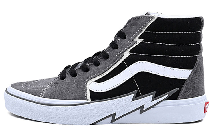 Vans SK8 high-top sneakers for men and women, black and gray