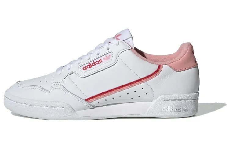 Adidas Originals Continental 80 Low top Skateboard Shoes Women's White Pink