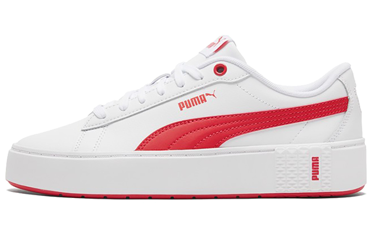 PUMA Smash Platform V2 'White Poppy Red' Women's