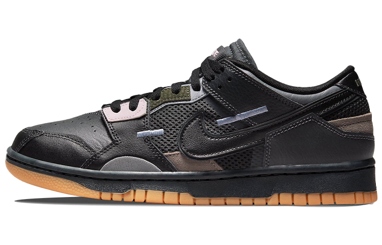 Мужские кеды Nike Dunk scrap (черно-серые)