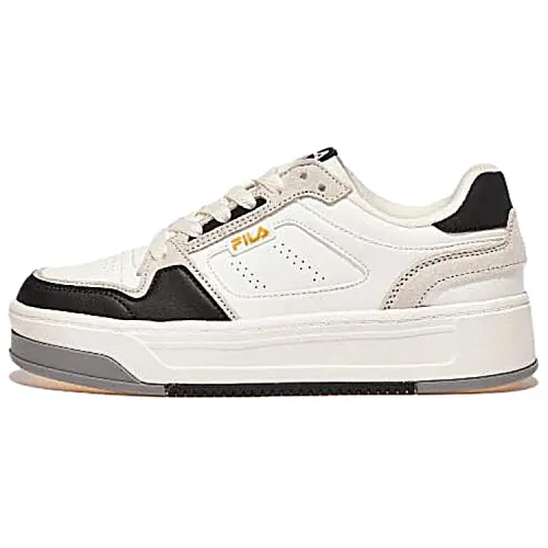 FILA Low top Skateboard Shoes Unisex White Black Korean Style