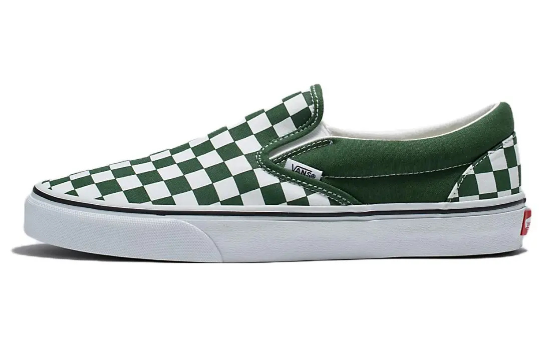 Vans Checkerboard 'White/Green' Sneakers