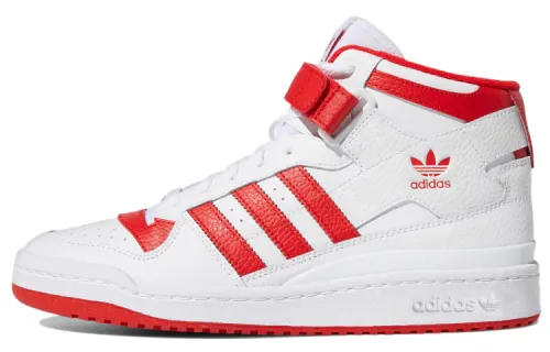 Forum Adidas Originals Mid 'White Vivid Red'