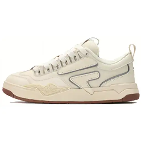 FILA FUSION Nollie Comfortable Quick Dry Abrasion Resistant Low top Skateboard Shoes Women's Ecru