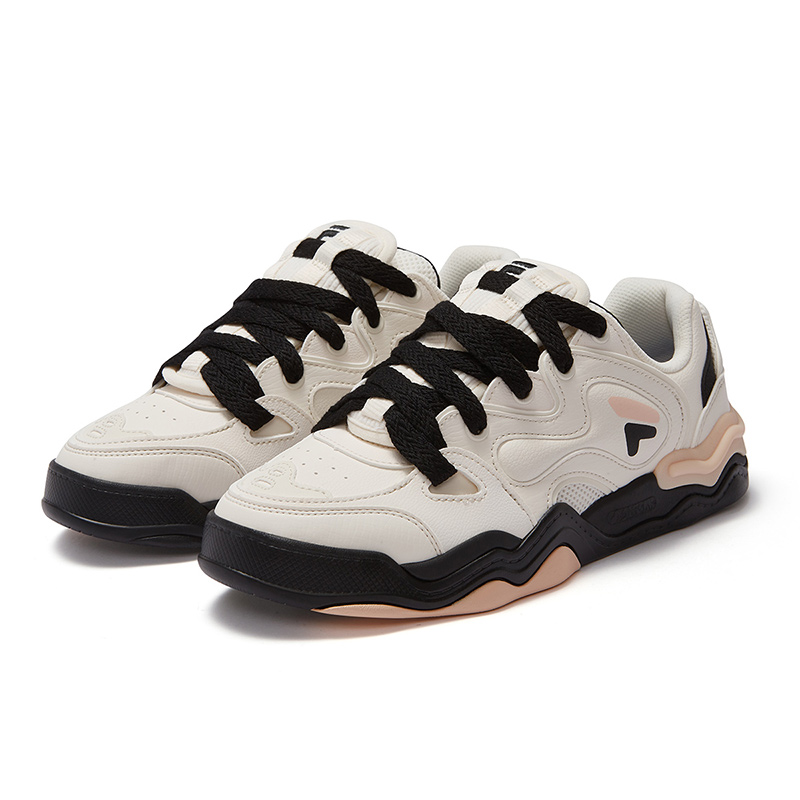 Женские кеды Fila Fusion Kickdx (бело-черные) — 奶白/黑 — фото 2