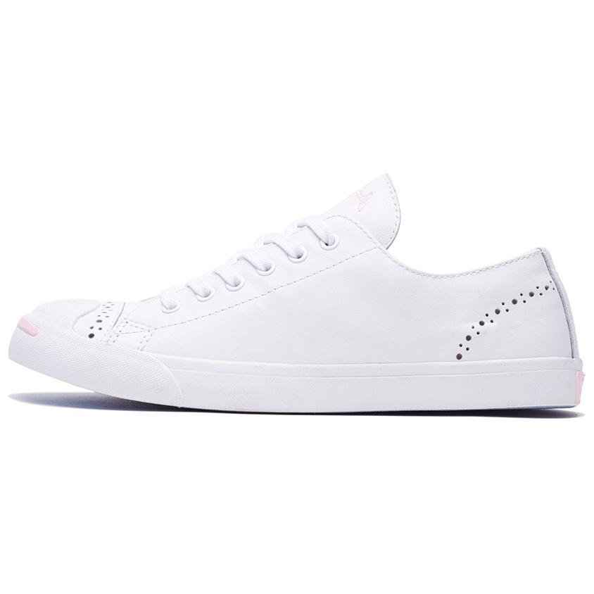 Converse Jack Purcell Comfortable Slip Resistant Abrasion Resistant Low top Skateboard Shoes Women's White