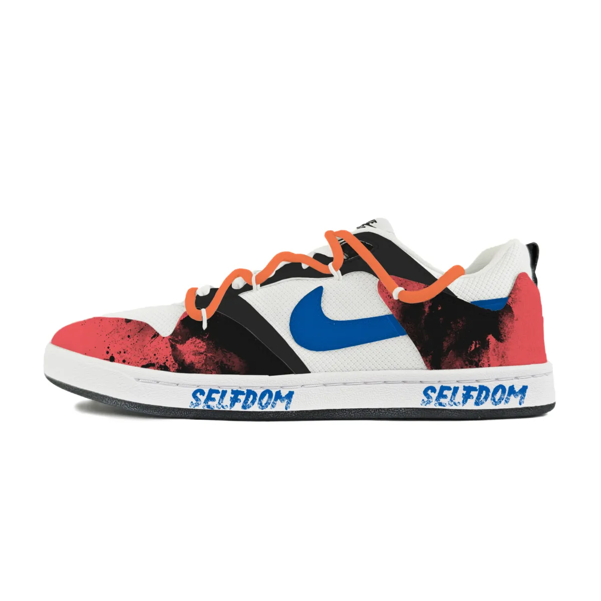Nike SB Alleyoop Abrasion Resistant Low top Skateboard Shoes Men's Black Blue Red