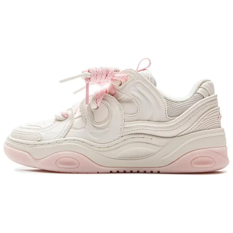 Li Ning Campaign 3 Slip Resistant Cushioning Abrasion Resistant Height Increasing Low top Skateboard Shoes Women's