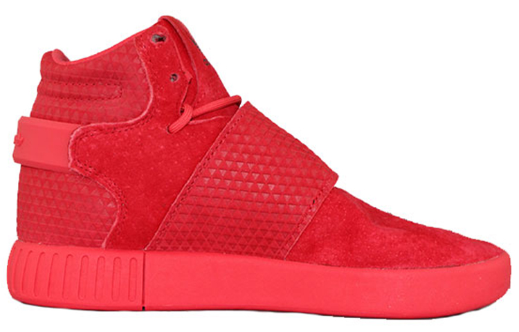 Женские кроссовки adidas originals Tubular Invader (красные) — фото 2