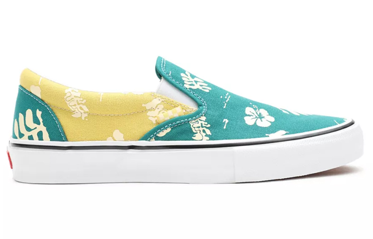 Кеды Vans slip-on Skate aloha (зеленые) — фото 2