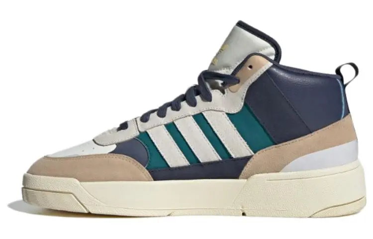 Adidas Originals Post Up Mid top Skateboard Shoes Unisex Beige Green