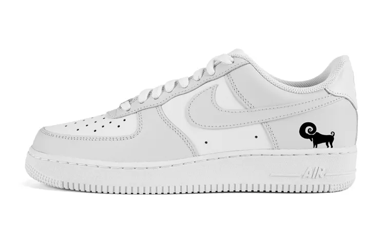 Nike Air Force 1 Air Force 1 Low top Skateboard Shoes Men's Light Gray