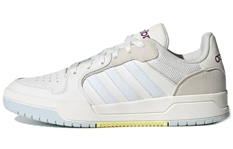 Adidas ENTRAP Textile, Synthetic Leather Lightweight Low top Skateboard Shoes Unisex Gray White Brown