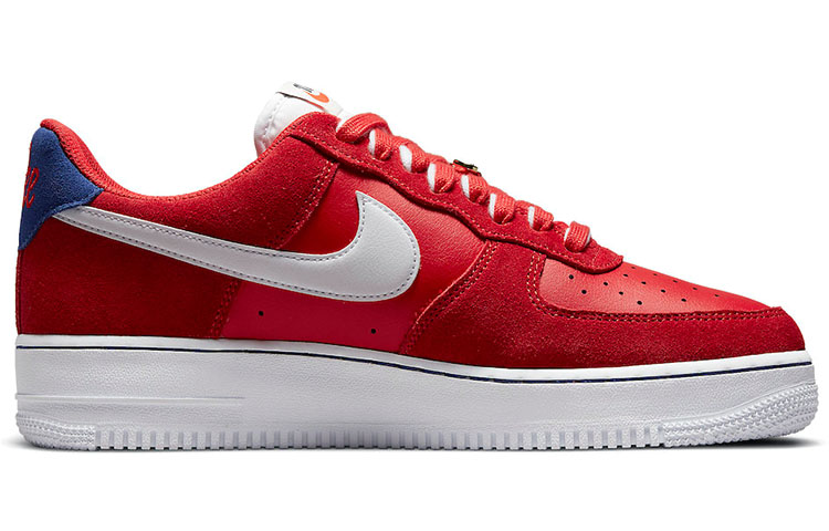 Мужские кеды Nike Air Force 1 "First Use" (красно-синие) — фото 2