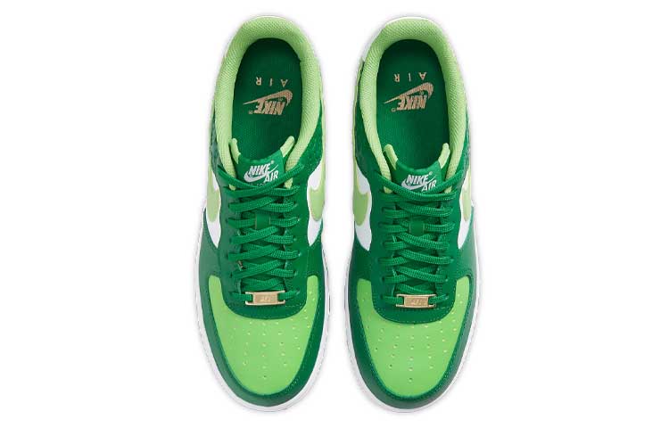 Кроссовки Nike Air Force 1 St. Patrick's Day (бело-зеленые) — фото 4