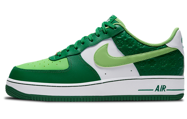 Кроссовки Nike Air Force 1 St. Patrick's Day (бело-зеленые) — фото 1