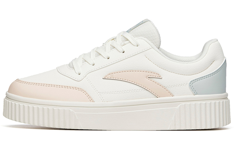 Anta Life Collection Cookie Shoes Synthetic Leather Platform Slip Resistant Abrasion Resistant Low top Skateboard Shoes