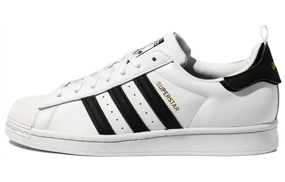 Adidas Originals Superstar Shoes 'Black White Gold'