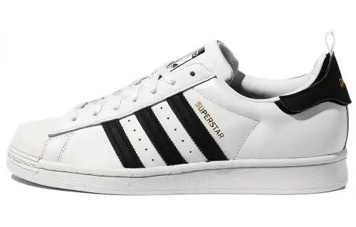 Adidas Originals Superstar Shoes 'Black White Gold'