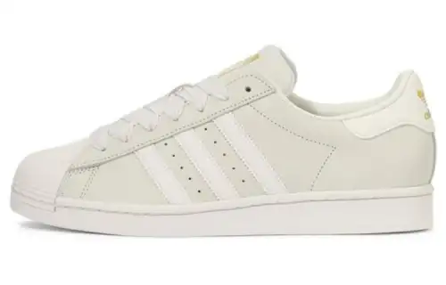 Adidas Originals Superstar Collection Low top Skateboard Shoes Unisex Ecru