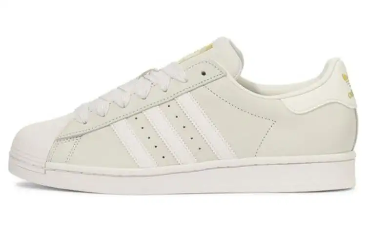 Adidas Originals Superstar Collection Low top Skateboard Shoes Unisex Ecru