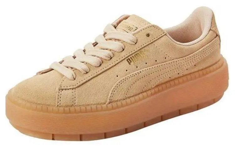 PUMA Platform Trace Lightweight Low top Skateboard Shoes Unisex Wheat