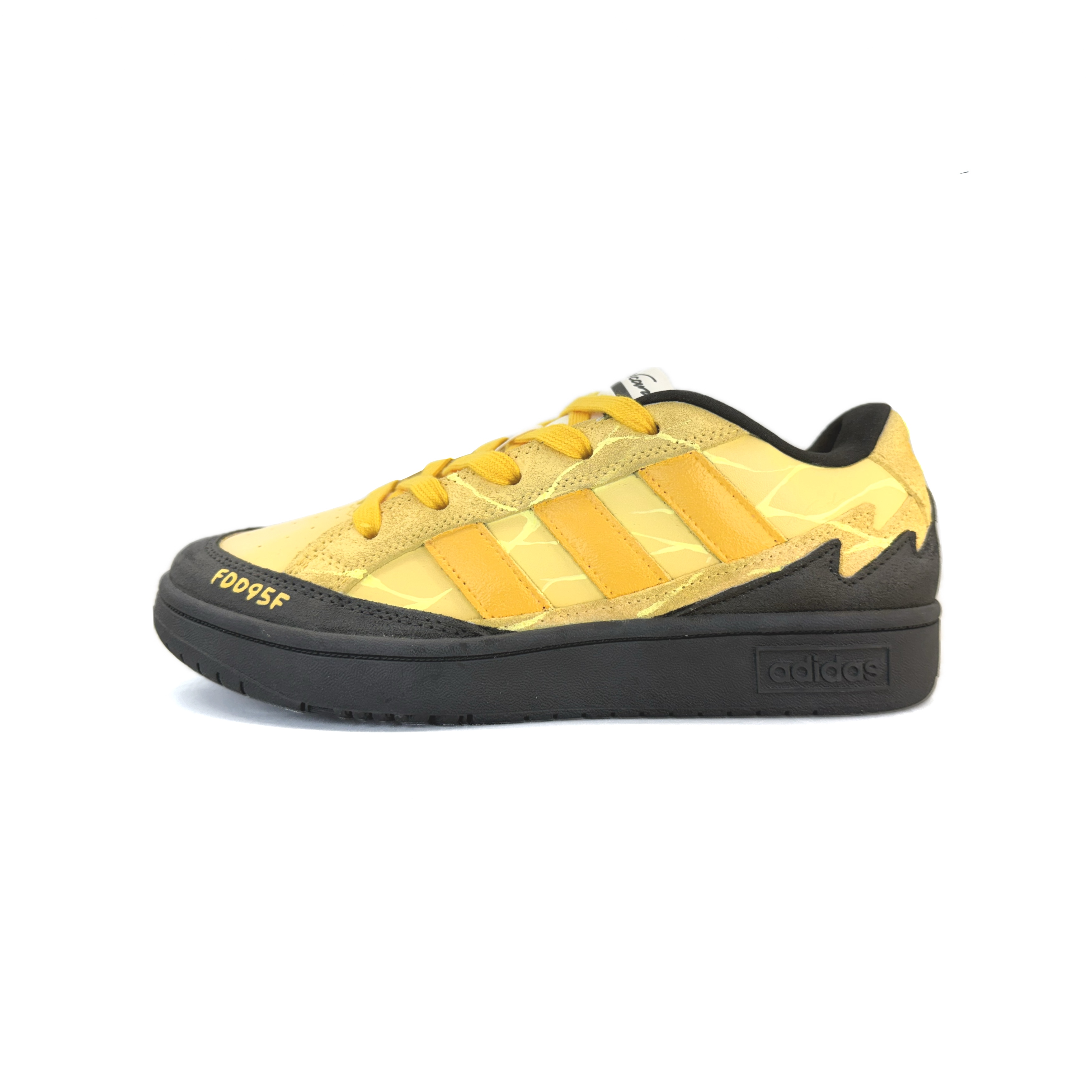 Adidas WCARD ADV Low top Skateboard Shoes Unisex Black Yellow