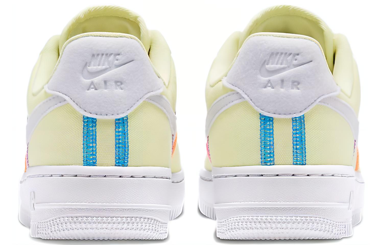 Женские кроссовки Nike Air Force 1 '07 LX (желтые) — Светло-жёлтый — фото 5